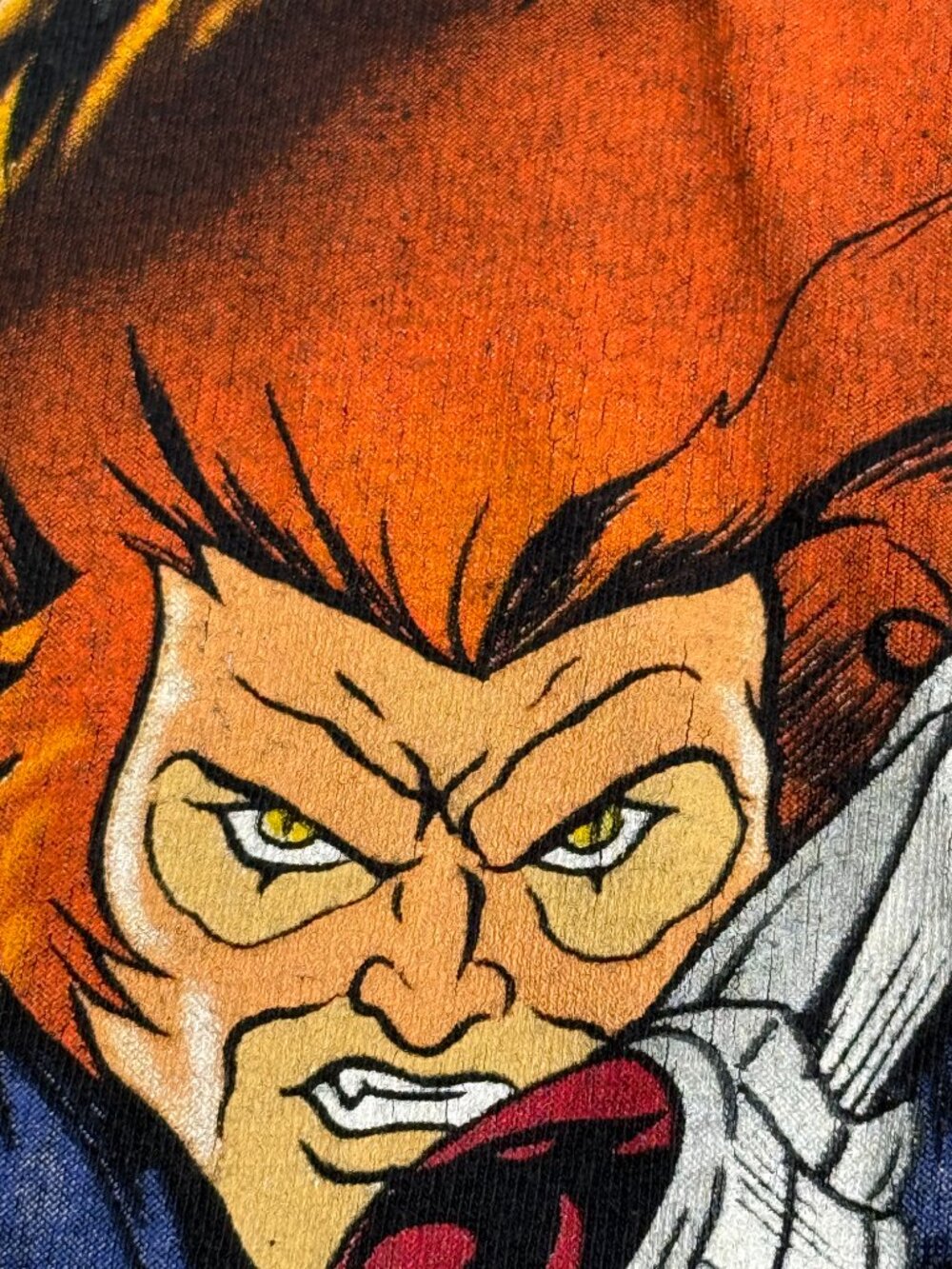 1990s Vintage Jerzees Black Thundercats 100% Cotton T-Shirt Men's Large - Picture 9 of 14